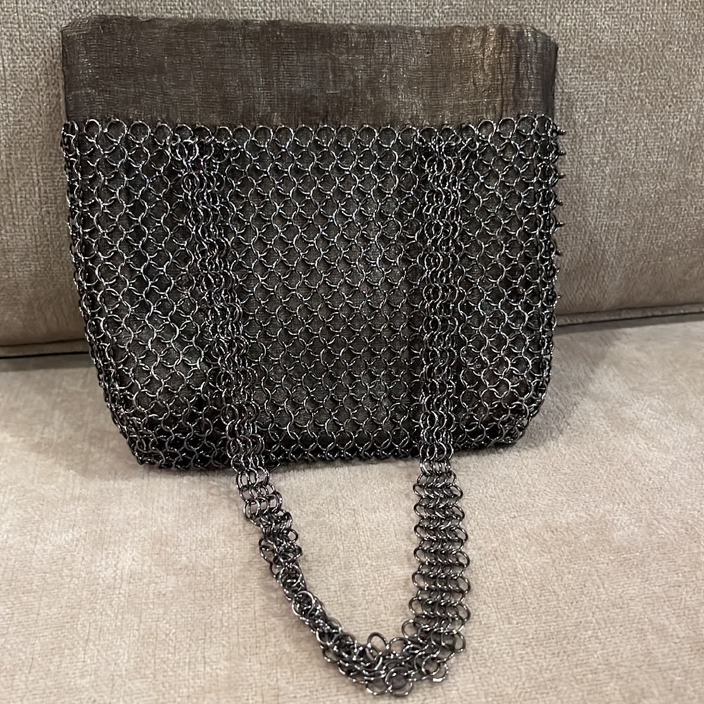 Nancy Bacich Mesh Metal Chain Mail Vintage Bag